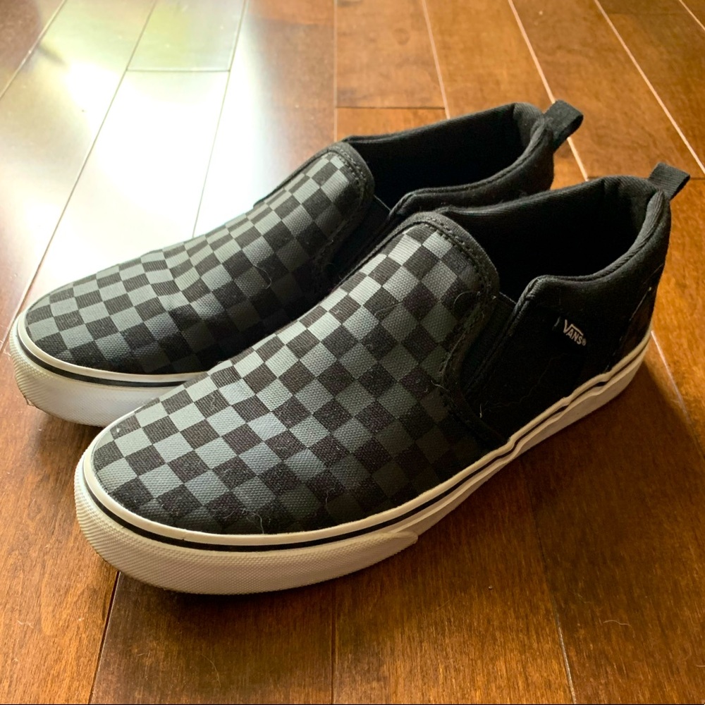 Vans Black Checkerboard Slip-On
